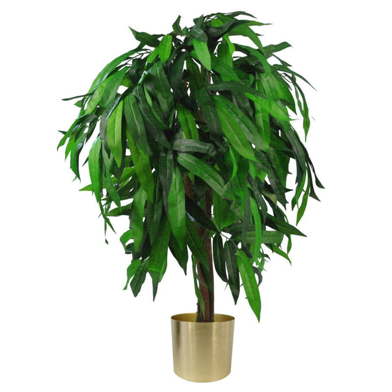 100cm Faux Plant in Metal Planter