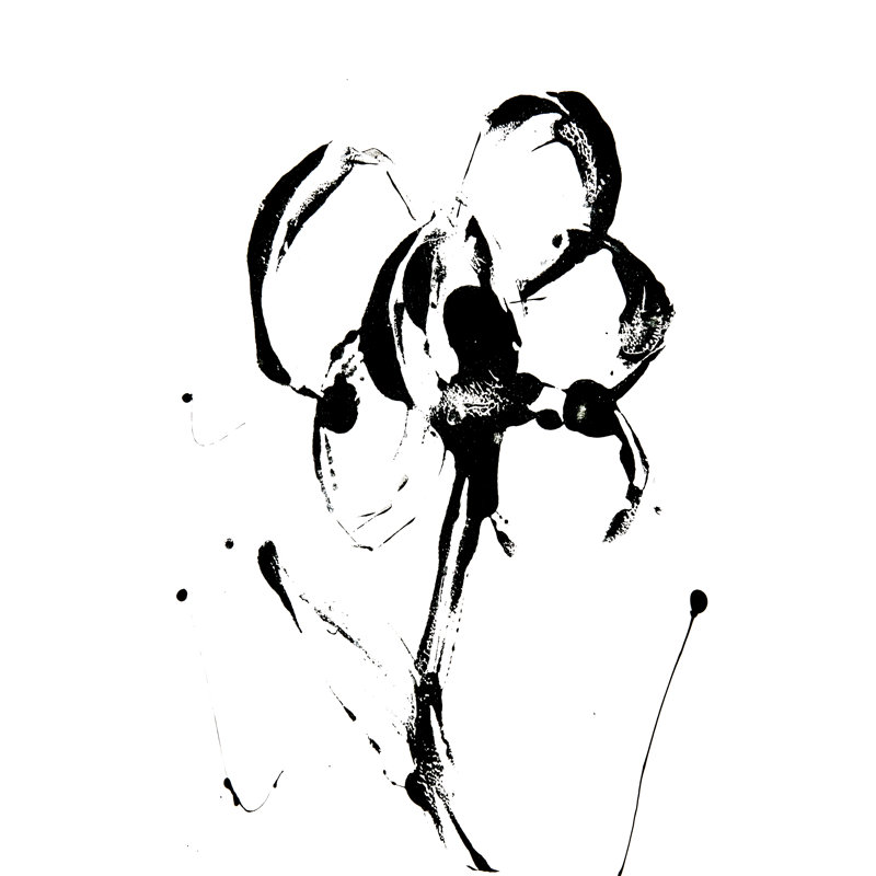 Flower Squiggle II 1 Piece Wrapped Canvas Painting, 122cm H x 81cm W x 3.8cm D