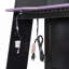 Lit mezzanine en bois avec bureau, tablettes multiples et lumière RVB, mauve-133273268