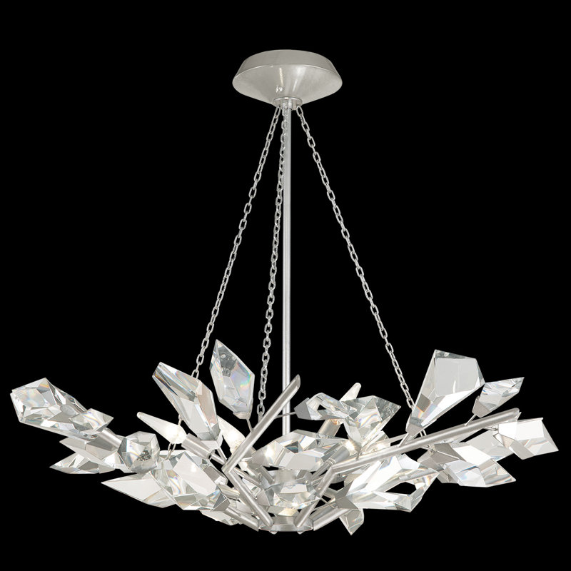 Luminaire suspendu 35,5 po Foret, Argent