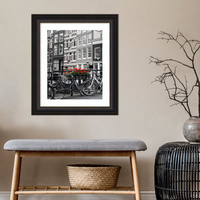 Selvidge Bronze Wood Picture Frame with Mat
