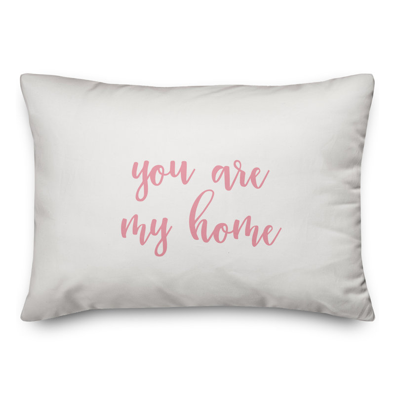  Coussin You Are My Home, Rose / blanc