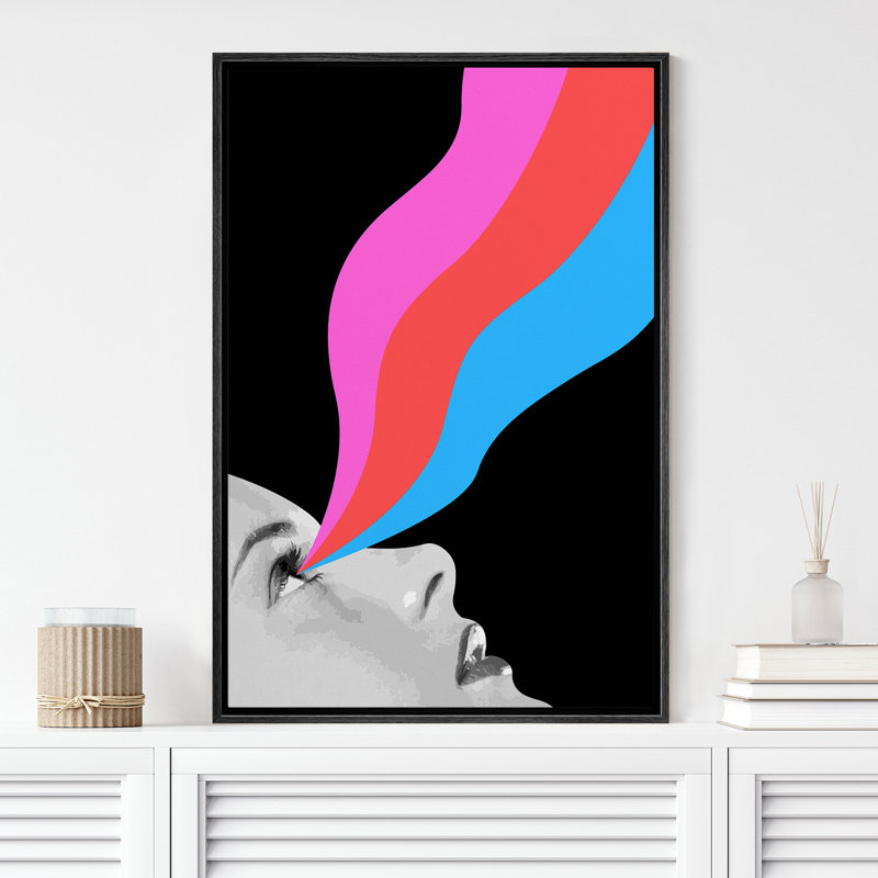 Abstrait arc-en-ciel coloré, reproduction d'art sur toile pour le salon, la chambre à coucher, Noir, noir, noir, noir