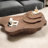 Walnut Cloud Minimalist Coffee Table