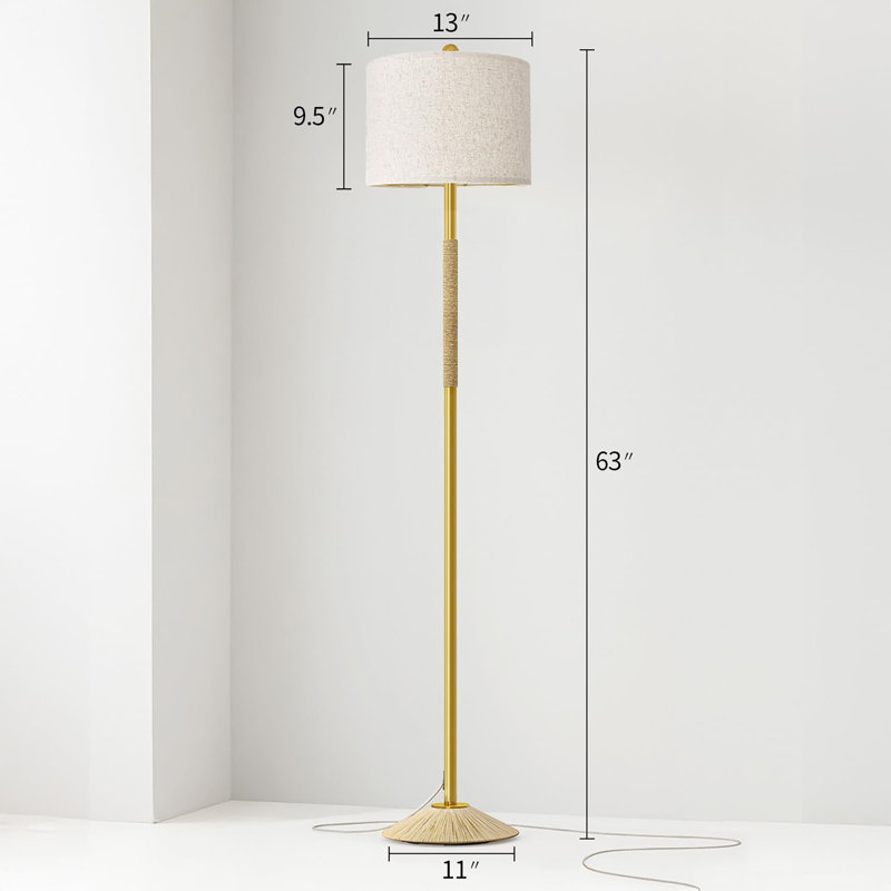 Lampe sur pied moderne 63 po