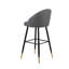 Chaise de bar en cuir Keliyah-148211008