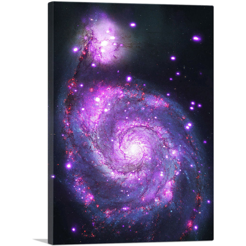 Spirale tourbillon galaxie Hubble Telescope, photographie de la NASA - reproduction de photo sur toile tendue