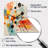 Colorful Mid Century Atomic Abstraction I - Arch Shape Multi-Color Wall Clock Sculpture-104240948