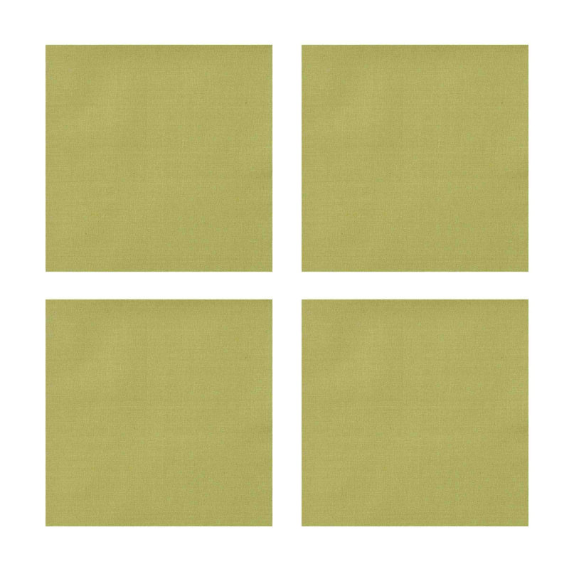  Ensemble de 4 serviettes Celery Elements, 18 po carré, Vert