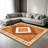 Terracotta Southwest Rug carpet-easy to clean, machine-washable, soft and comfortable; suitable for door mats, kitchens, living rooms, bedrooms, corridors, and laundry areas. Easy to clean, durable carpet for home decoration.-1149565841