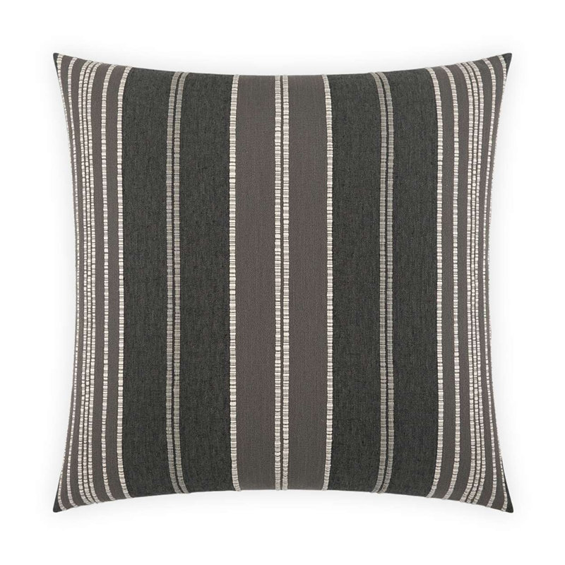 Talbert Pillow Cover & Insert, Square 20", Charcoal