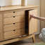 Buffet simple en bois massif avec rangement-1995476004