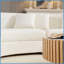 Canapé modulaire courbé 2 pièces avec 4 coussins Contemporary Beige