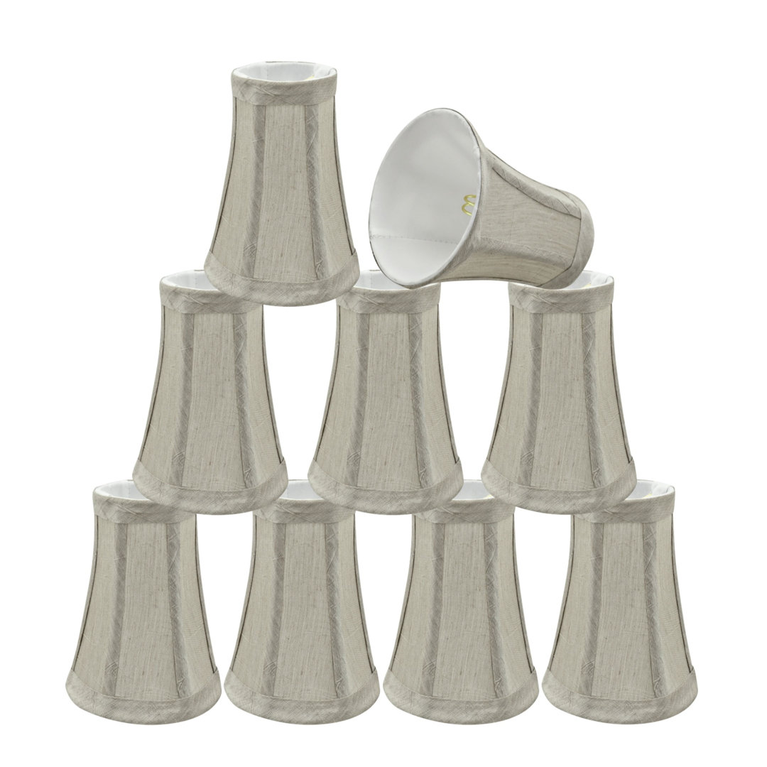 5'' H Linen Bell Lamp Shade (Set of 9) Ophelia & Co.