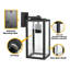 Matte Black 29.5cm H Outdoor Sconce