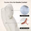 Fauteuil de beauté inclinable pour le visage avec pivot à 360 ° et repose-pieds rétractable, similicuir