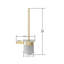 Ensemble de brosse de toilette et porte-papier hygiénique sur pied-116009469