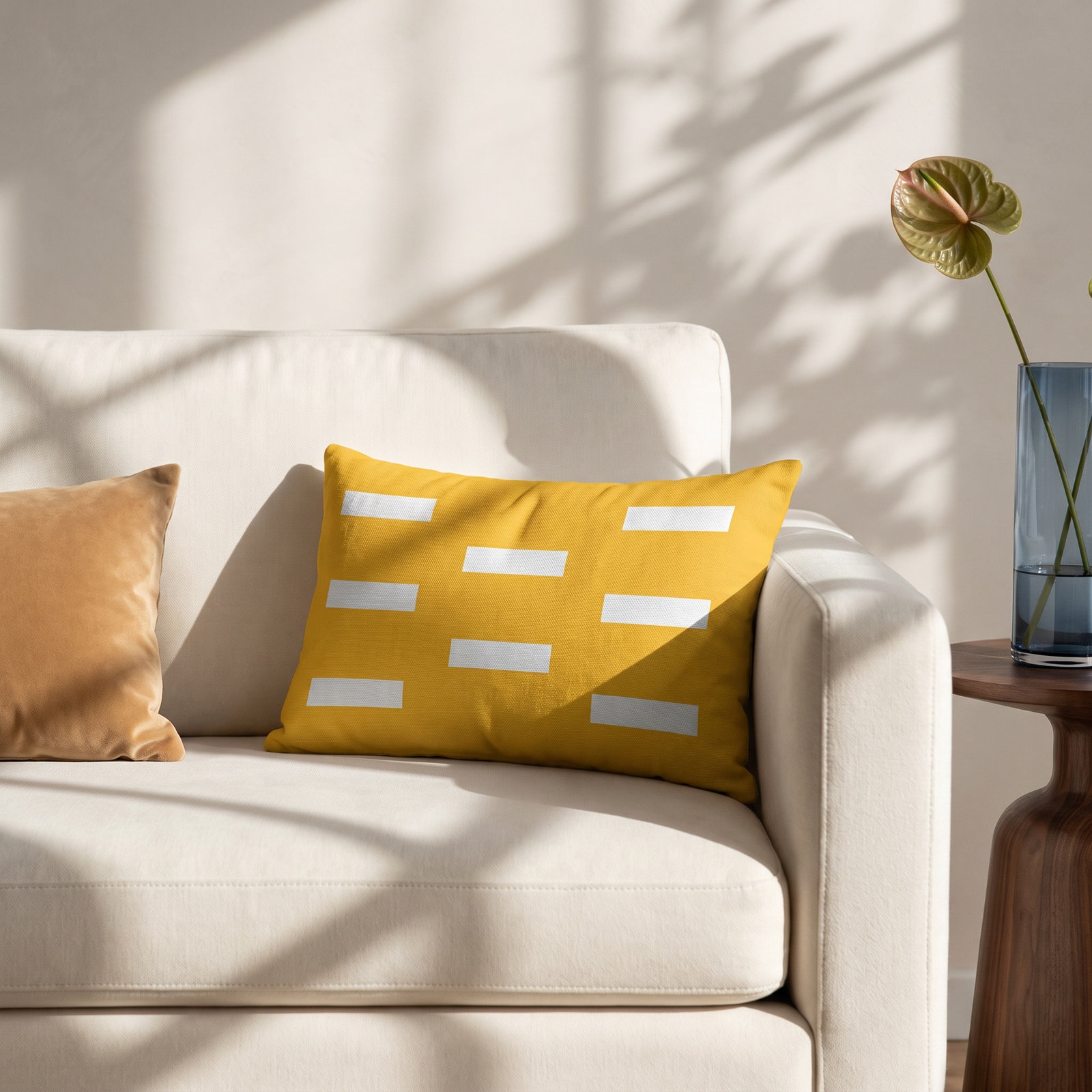 Luella Geometric Indoor/Outdoor Throw Pillow, Yellow