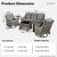 Emanuell 5 - Person  Patio Conversation Sets, Premium All-Weather Wicker Patio Sofa Set with Cushions-1485468991