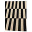 Tapis noir et blanc Ivey