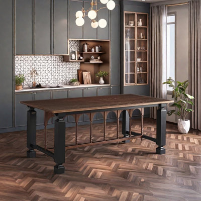 Retro Exquisite And Durable Rectangular Table
