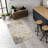 Rug Branch Solenne 2' x 2' (2'3" x 2') Gold/Grey Abstract Indoor Doormat Rug, Contemporary, Medium Pile, Stain-Resistant Entry Carpet - Front Door, Mudroom, Hallway and Kitchen-1487568531