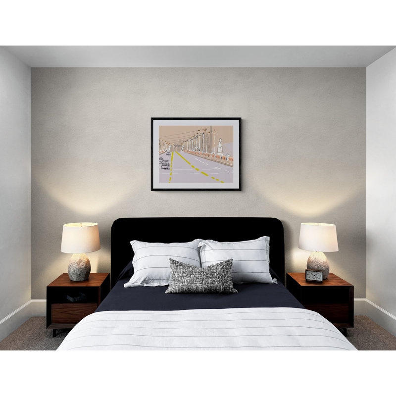 Sixth Street Bridge Print by Deborah Blum, 24" H x 32" W, Wrapped Canvas