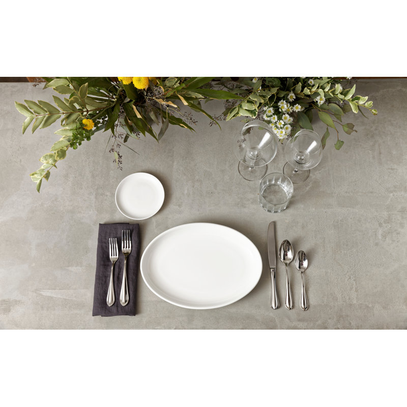 Fortessa Forge 5 Piece 18/10 Stainless Steel Flatware Set, Service for 1