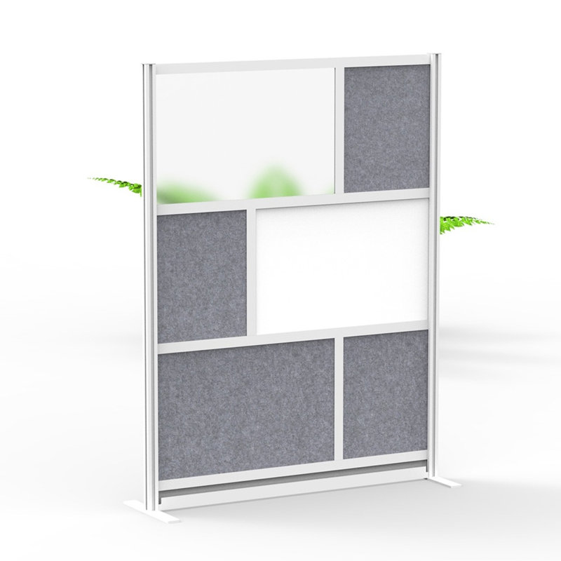 Mur modulaire avec cadre Harmony, Noir/gris, H 70 po x L 53 po