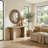Wood Round Wall Mirror