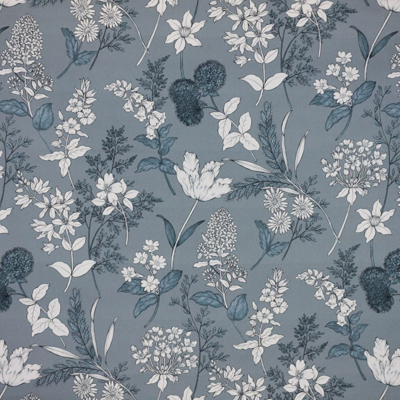 Suite Garden View Blush 100% Cotton Fabric, Wedgwood