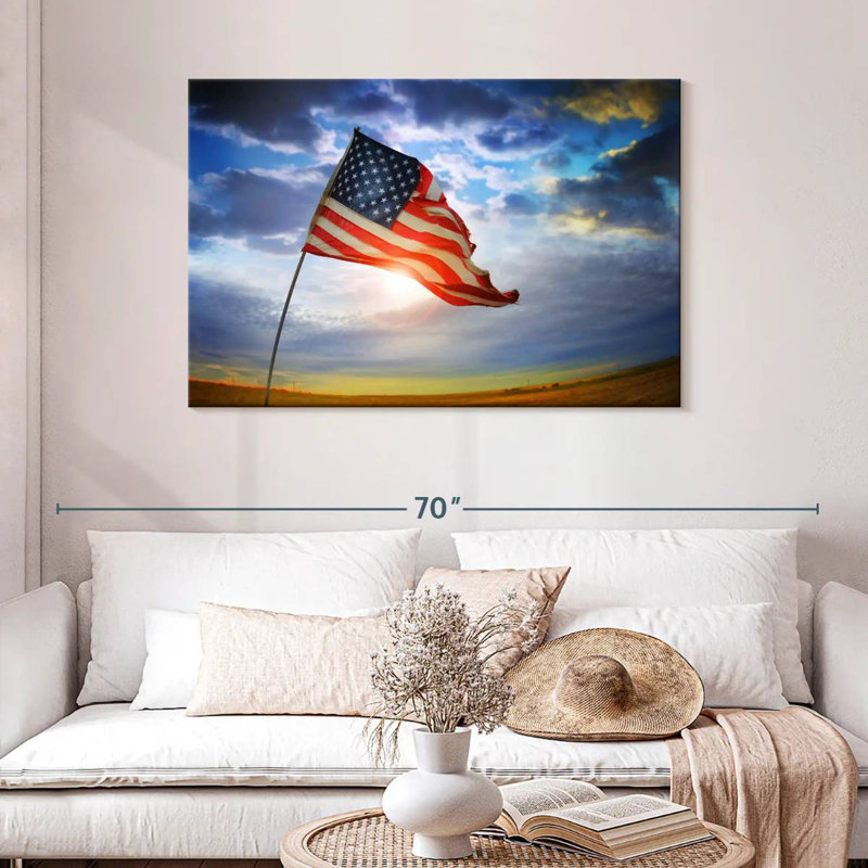 Borges American Flag Glory, 30" H x 45" W