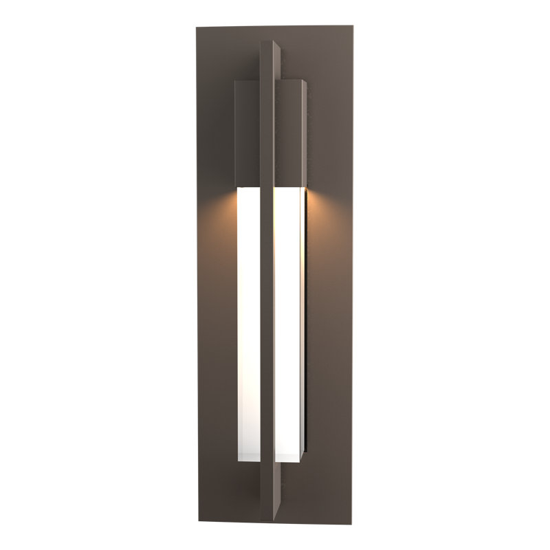 Axis 1 - Light Aluminum Outdoor Flush Mount, Coastal Dark Smoke, 19" H x 4.8" W x 3.3" D