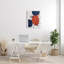 Motif de formes modernes et abstraites de cercles bleus rouges par Urban Epiphany-70677793-70677798