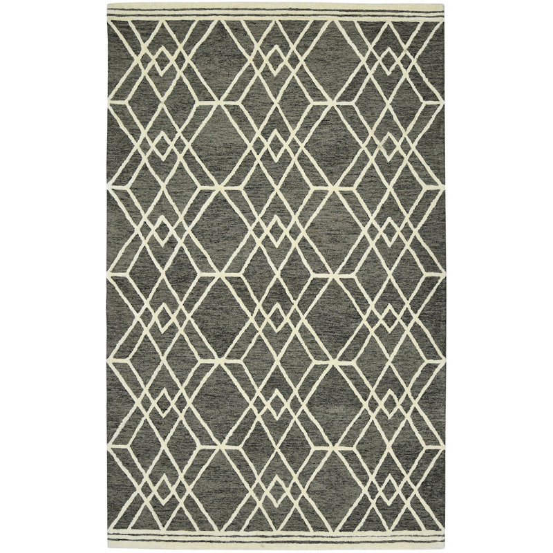 Amaanah Wool Geometric Indoor Rug, Rectangle 2' x 3'