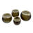 Santara Collection of 4 Aluminum and Glass Handmade Table Vases for Flowers