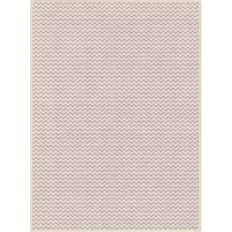 Kehr Mesa Ivory Chevron Tribal Flatwoven Rug – Easy Clean & Durable