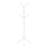 Modern Free Standing Coat Rack With 8 Hooks, Ideal For Entryway And Bedroom, Contemporary White Metal Design-1973214482