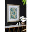 Décoration murale florale 24 po x 32 po - Cadre doré luxueux, impressions florales multicolores pour des œuvres d'art à domicile, photos de luxe, chambre à coucher et vestibule