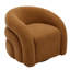 Fauteuil demi-tonneau pivotant rembourré Aunna-249351913