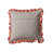 Ruffled Cotton Reversible Throw Pillow