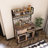 Rustic Brown Sideboard With Open Shelf