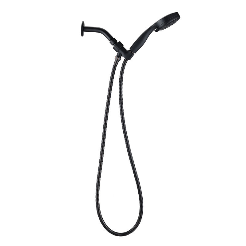 Oil Rubbed Bronze Handheld Shower Head With Hose. High 5-Mode Adjustable Settings. Medical Nozzles, & Cleanable. Abs Material, Good Impact Heat Resistance. Consistent Powerful Spray Under Low .
