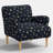 Bristol Armchair In Ditsy Dahlia Burgundy-352227007-352226994