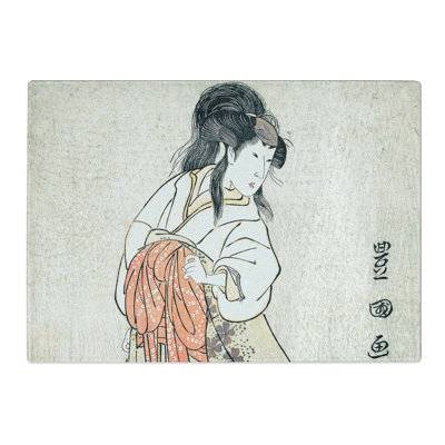 Tempered Glass Segawa Kikunojo by Utagawa Toyokuni Chopping Board