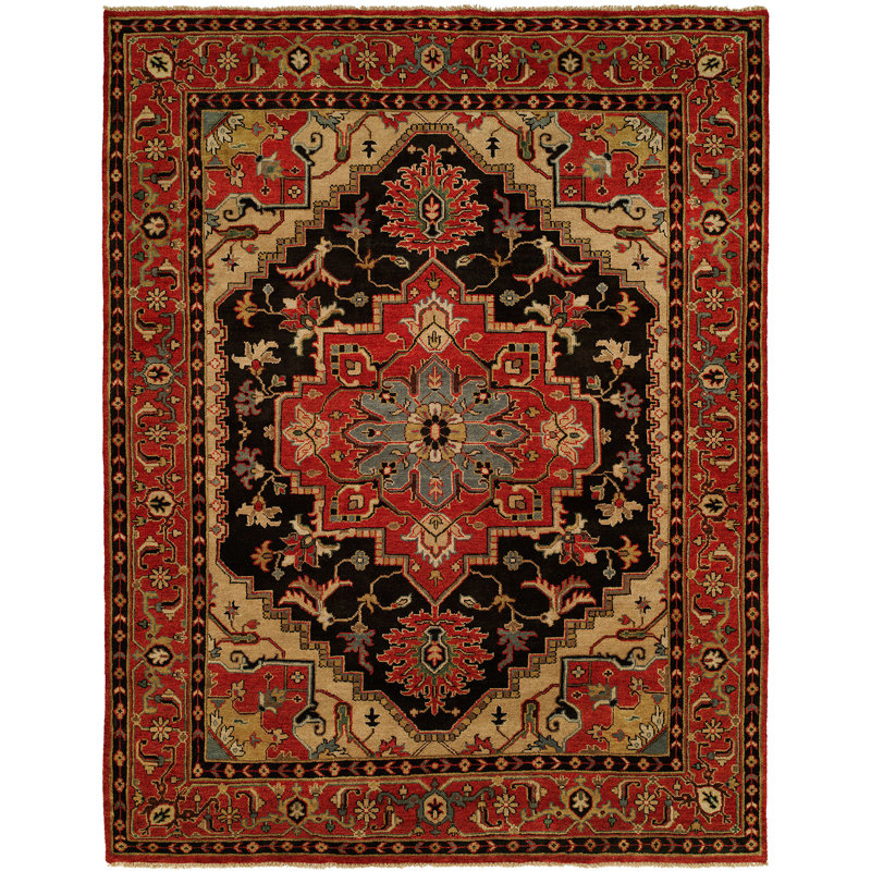 Martingale Hand Knotted Wool Oriental Area Rug, Rectangle 4' x 6'