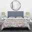 Fleurs roses - Ensemble de housse de couette floral - Polyester en microfibre-1150694921