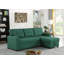 Upholstered Pull Out Sectional Sofa With Chaise-1781433060