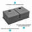 Double Bowl(50/50) Undermount Sink, Double Bowl Kitchen Sink 16 Gauge With Two Deep Basin