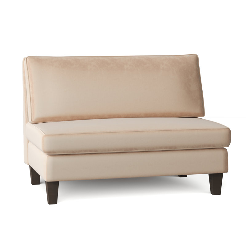 Causeuse Valerie, Velours performance Bella Pearl, Espresso